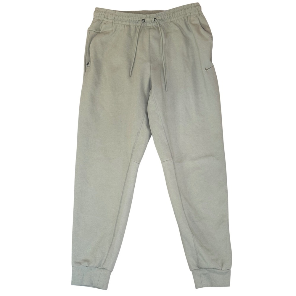 Nike Mens Dri-FIT Tapered Joggers Sage Green Zipper Pockets Size Medium